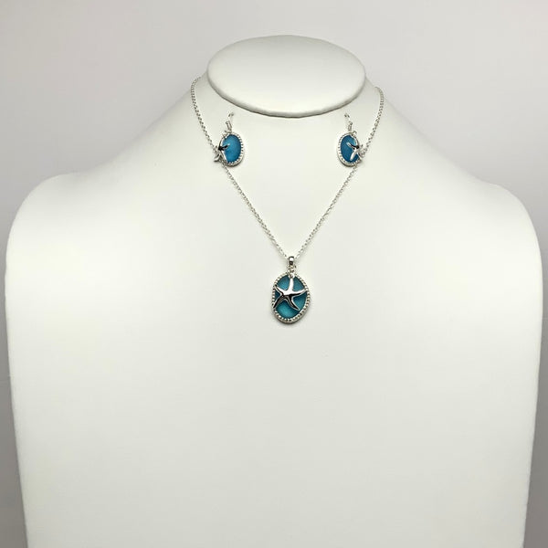 Seaglass Starfish Necklace