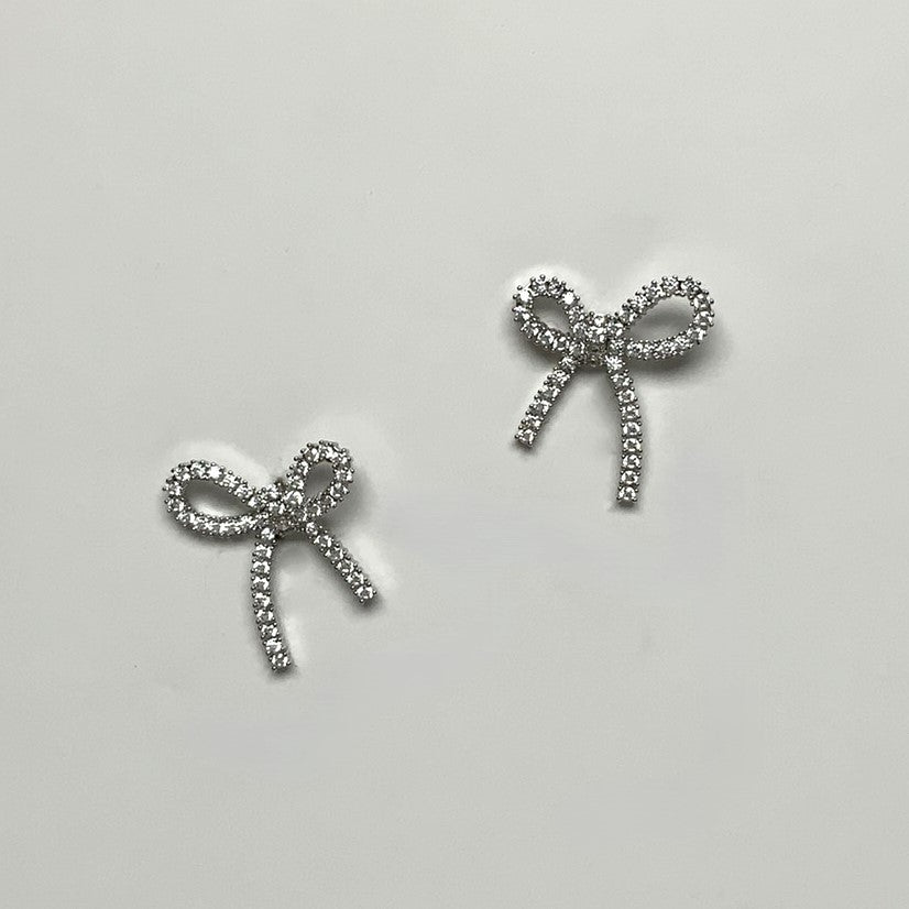 Crystal Bow Earrings