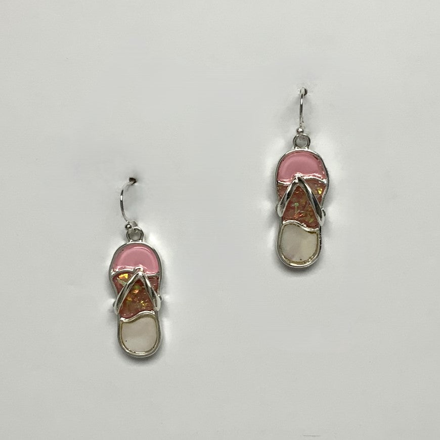 Enamel Sandal Earrings