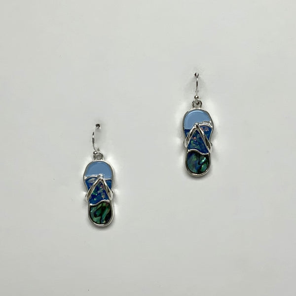Enamel Sandal Earrings