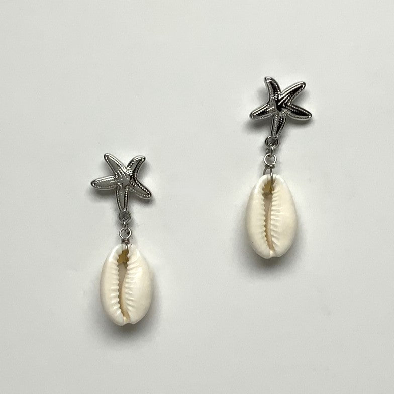 Starfish Conch Shell Earrings