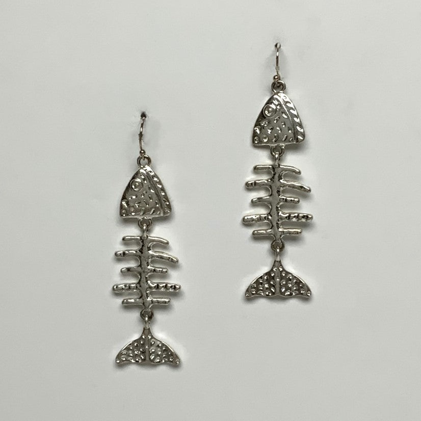 Fish Skeleton Earrings