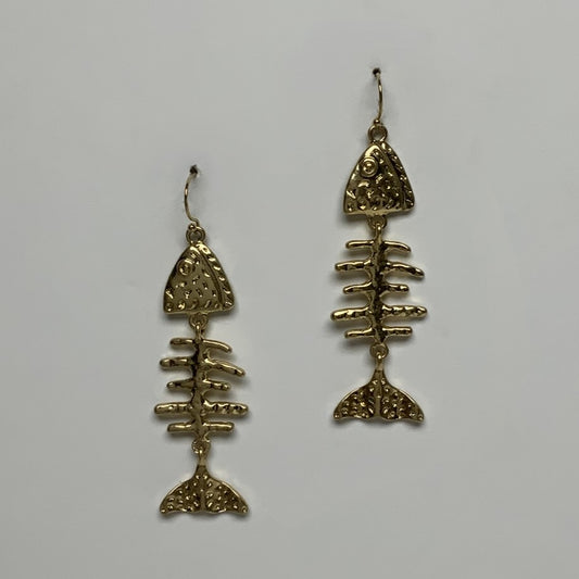 Fish Skeleton Earrings
