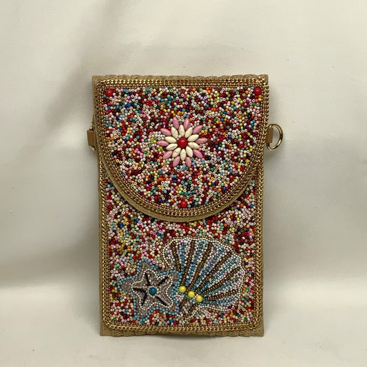 Seashell Starfish Beaded Envelope Purse/Clutch