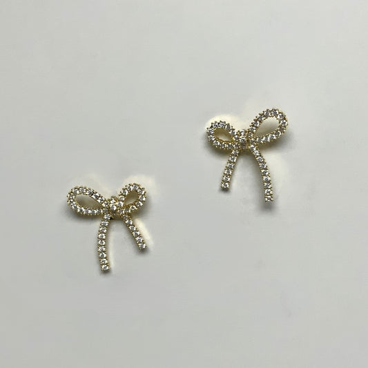 Crystal Bow Earrings