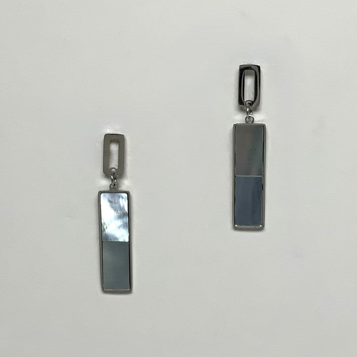 Rectangle Abalone Earrings