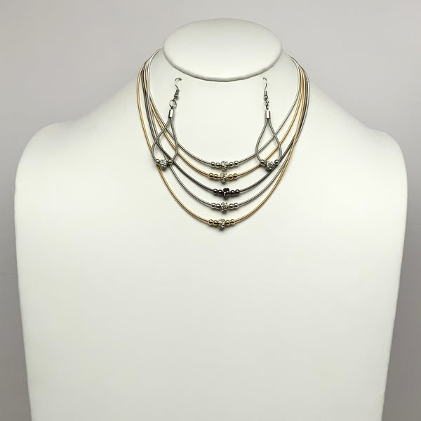 Rhinestone Layered Necklace
