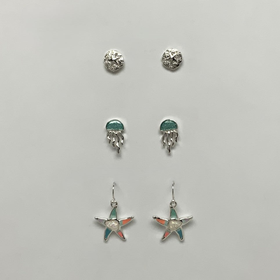 Set of 3 Nautical Earrings