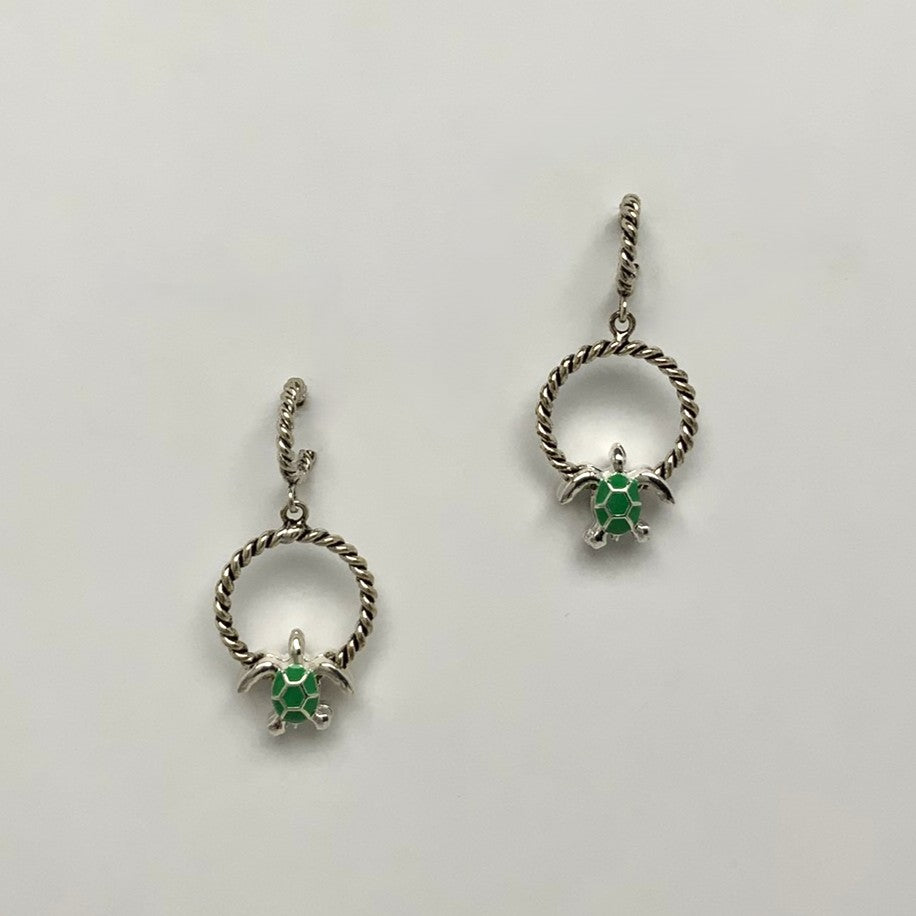Turtle Hoop Earri