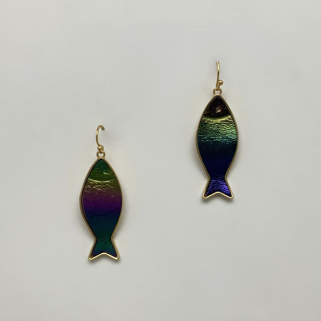 Rainbow Fish Earrings