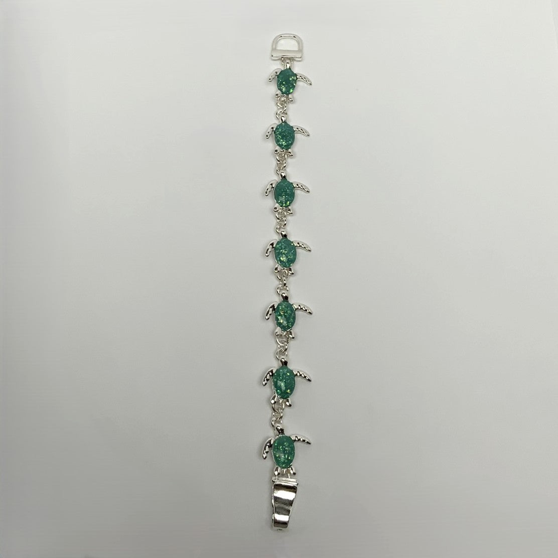 Turtle Glitter Bracelet