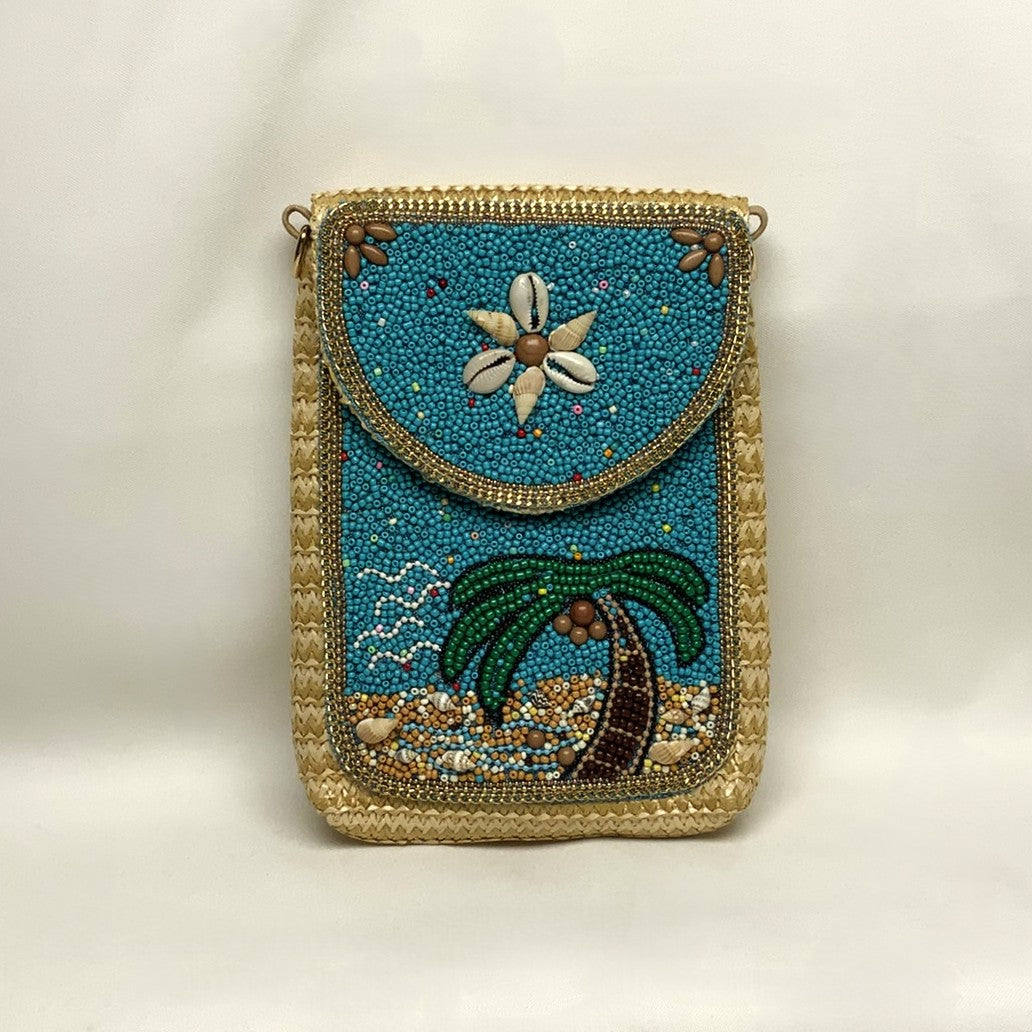 Tropical Design Fold-Over Clutch