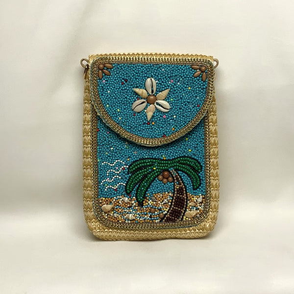 Tropical Design Fold-Over Clutch