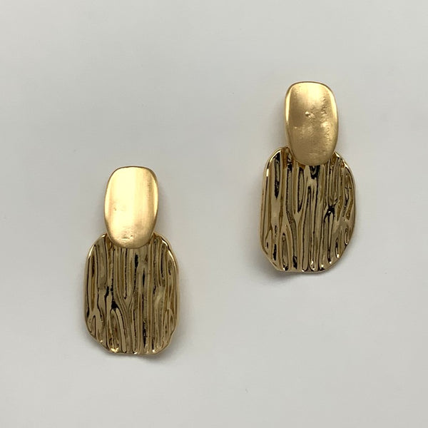 Textured Drop Earrings