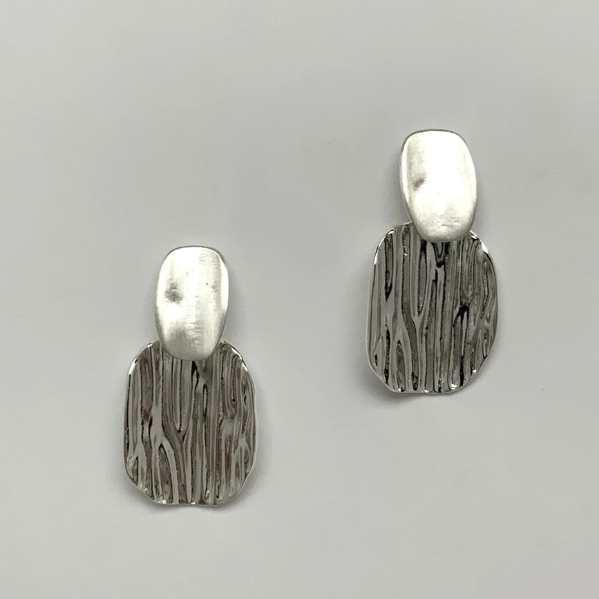 Textured Drop Earrings