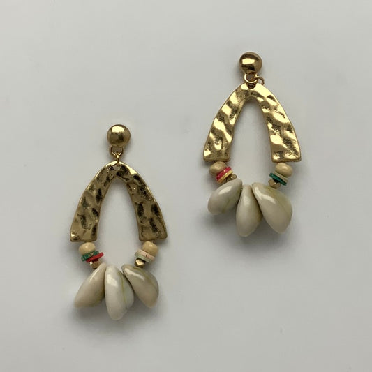 Seashell Teardrop Earrings