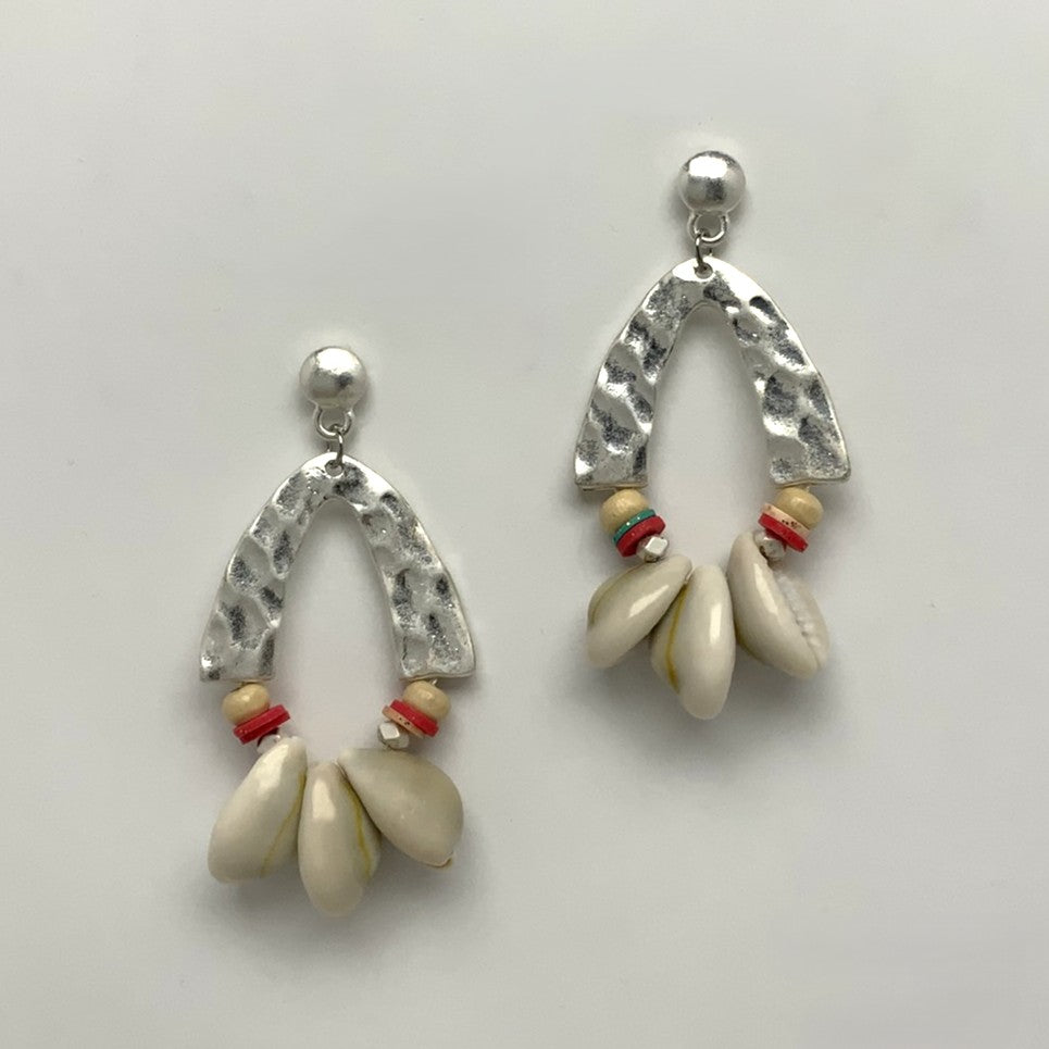 Seashell Teardrop Earrings