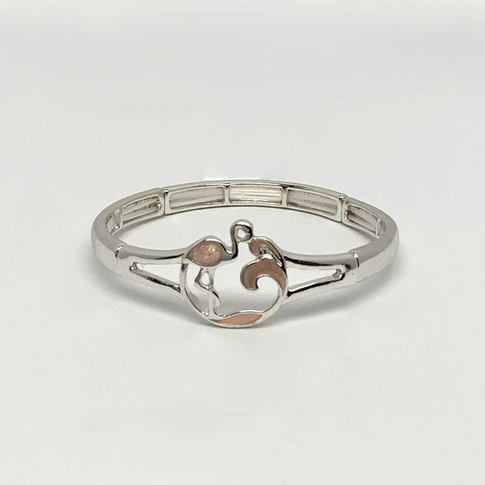 Flamingo Design Stretch Bracelet