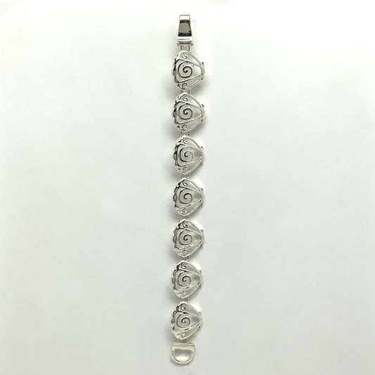 Swirl Shell Design Magnetic Clasp Bracelet
