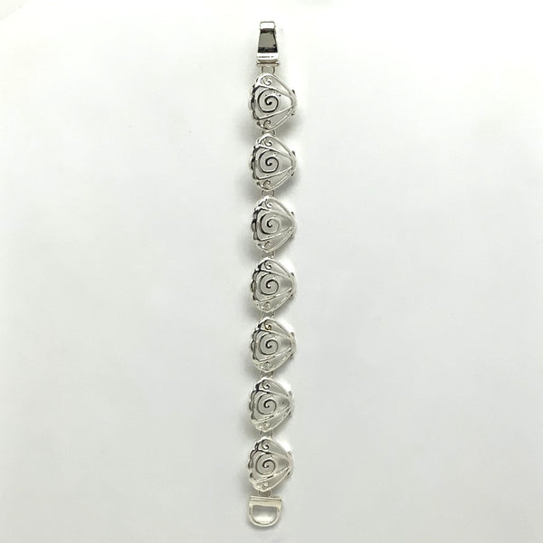 Swirl Shell Design Magnetic Clasp Bracelet