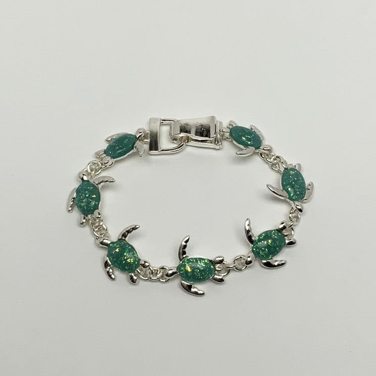 Turtle Lucite Magnetic Clasp Bracelet