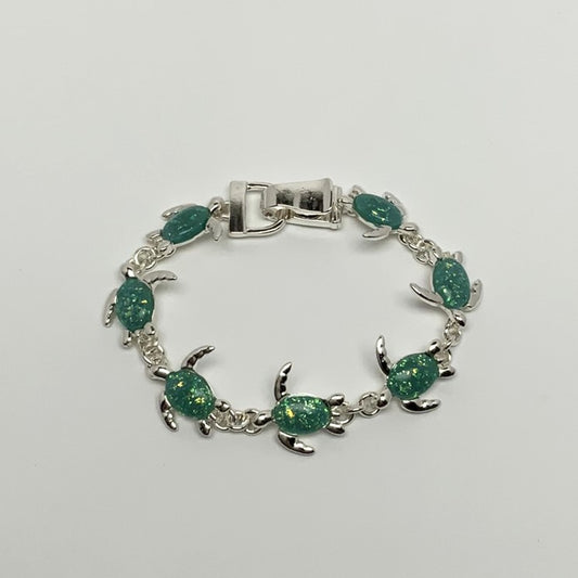 Turtle Lucite Magnetic Clasp Bracelet