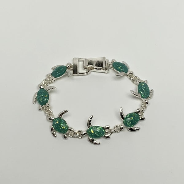 Turtle Lucite Magnetic Clasp Bracelet