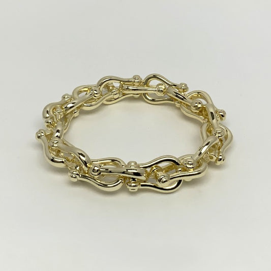 Curved Chain Stretch Bracelet