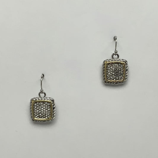 Square Rhinestone Drop Earrings
