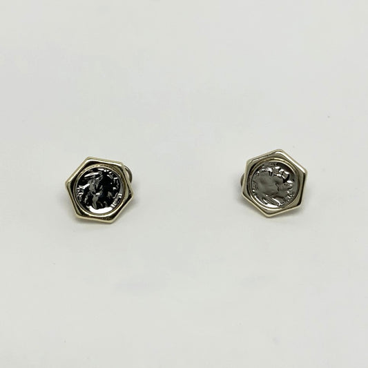 Coin Hexagon Earrings