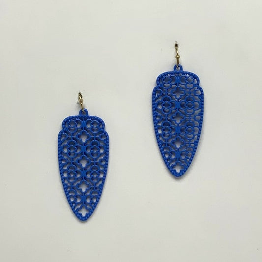 Filigree Design Drop Earrings