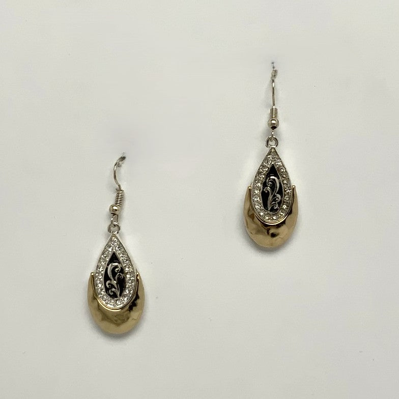 Teardrop Vintage Bling Earrings