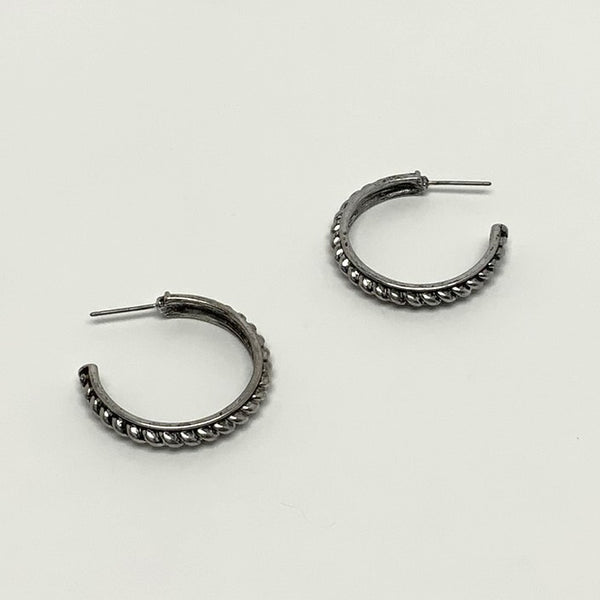 Ribbed Hoop Earrings