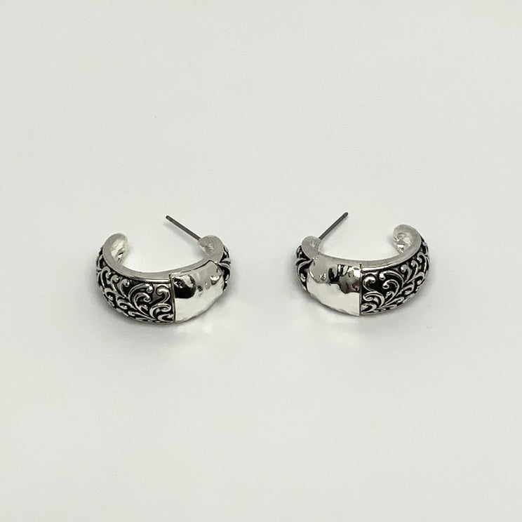 Intricate Hoop Earrings