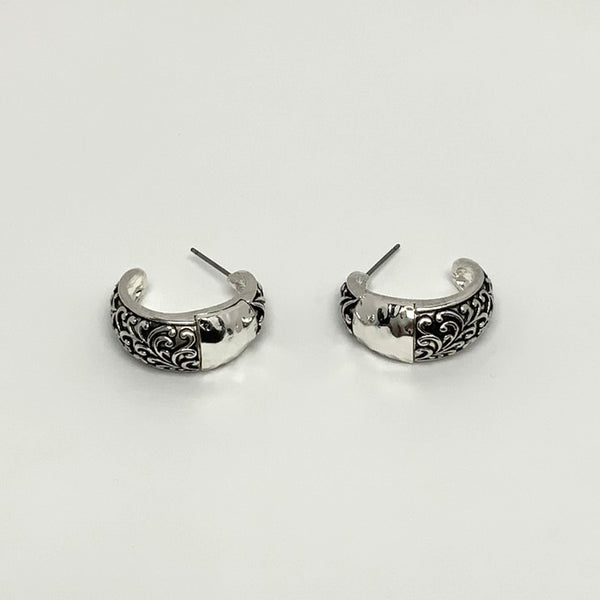 Intricate Hoop Earrings
