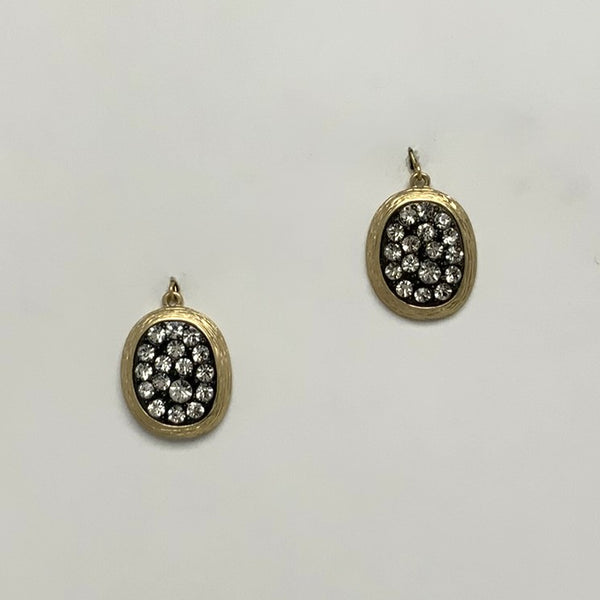 Oval Bling Earrings