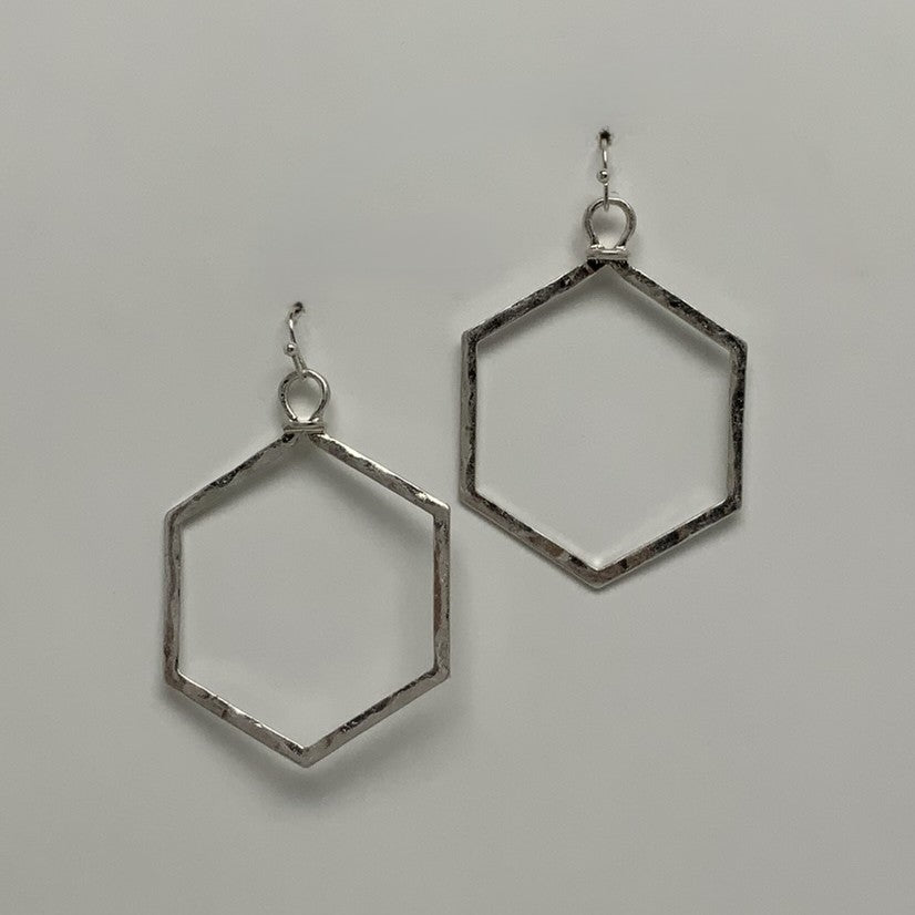 Hexagon Shaped Earrings