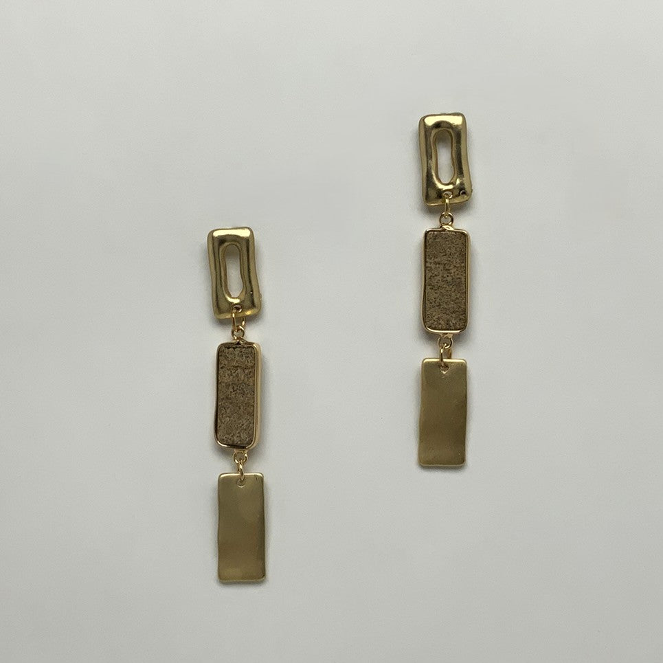 Rectangle Dangle Earrings
