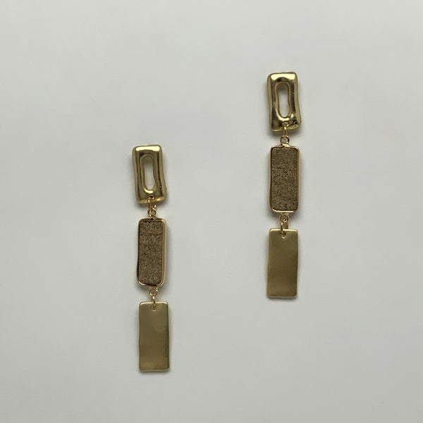 Rectangle Dangle Earrings