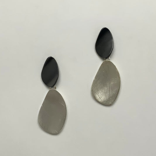 Oval Dangle Statement Earrings