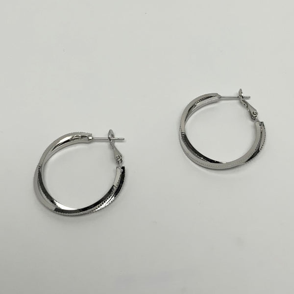 Double Intertwined Hoop Earrings