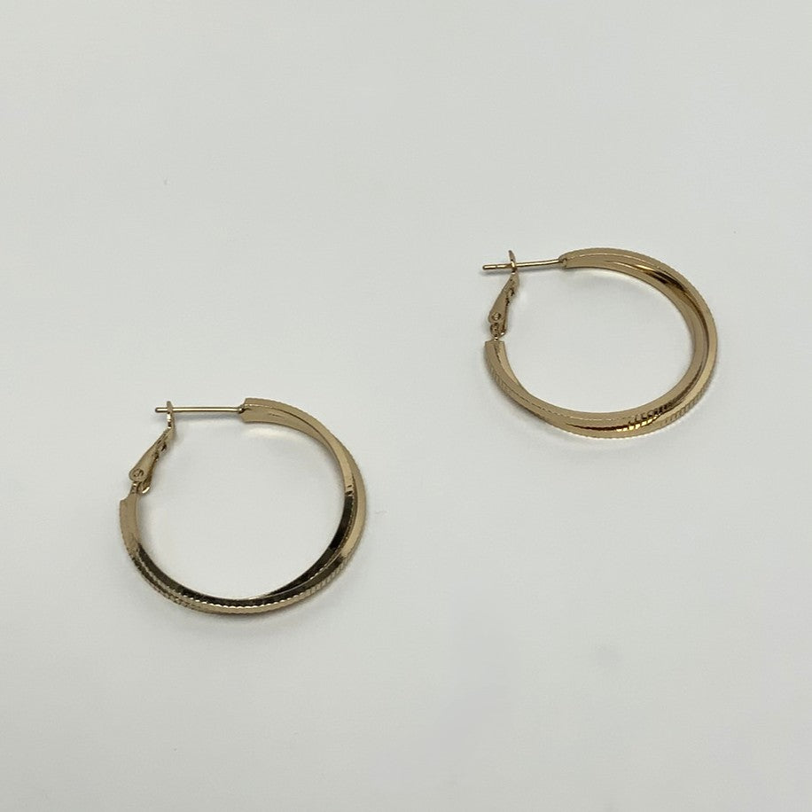 Double Intertwined Hoop Earrings
