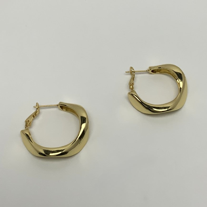 Twisted Chunky Hoop Earrings