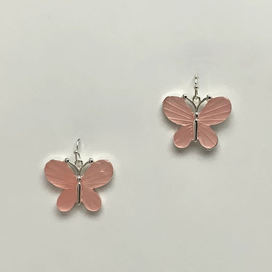 Matte Enamel Butterfly Earrings