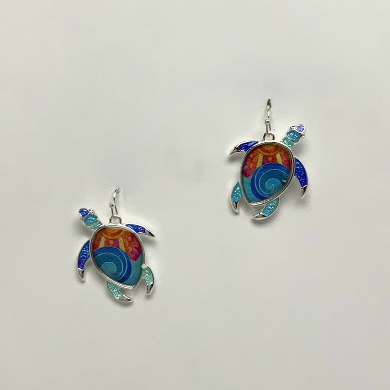 Fun Pattern Turtle Pendant Necklace