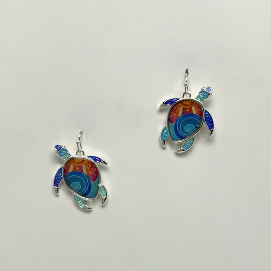 Fun Pattern Turtle Pendant Necklace