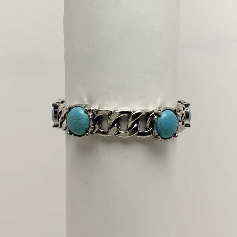 Chunky Chain Western Stretch Bracelet