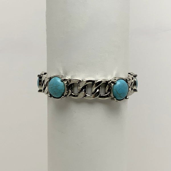 Chunky Chain Western Stretch Bracelet