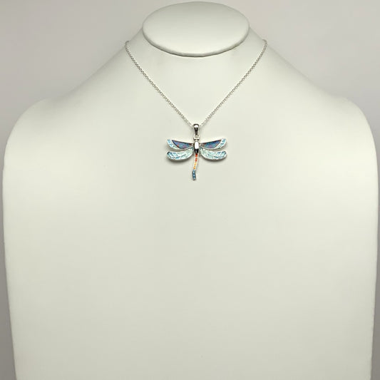 Fun Pattern Dragonfly Pendant Necklace