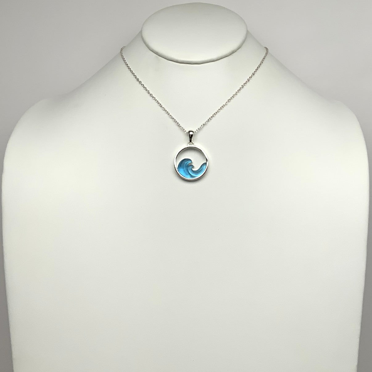 Matte Enamel Wave Necklace